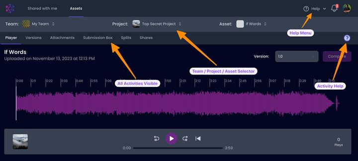 New Asset Focused UI